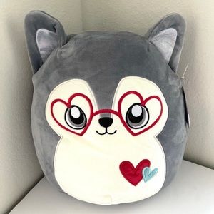 Valentines Day 12” Ryan With Glasses And Hearts Squishmallow very soft Plush toy